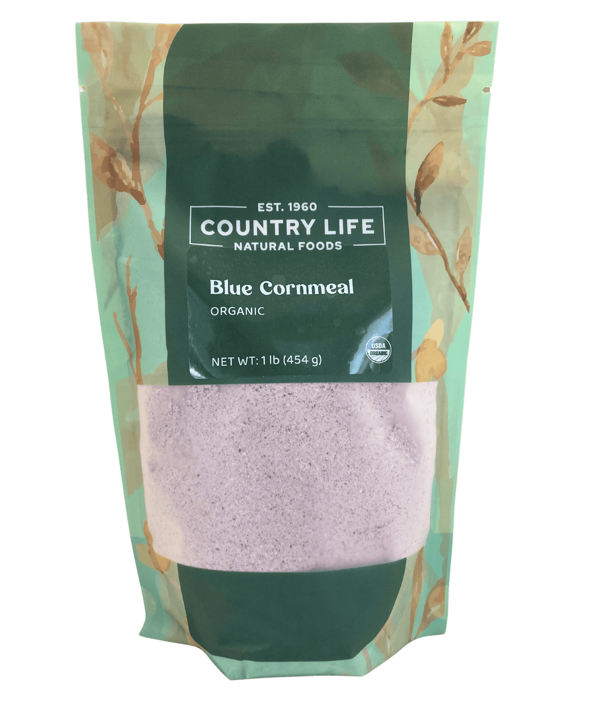 Cornmeal, Blue, Organic, Grains, Rice & Cereal from Country Life Natural Foods