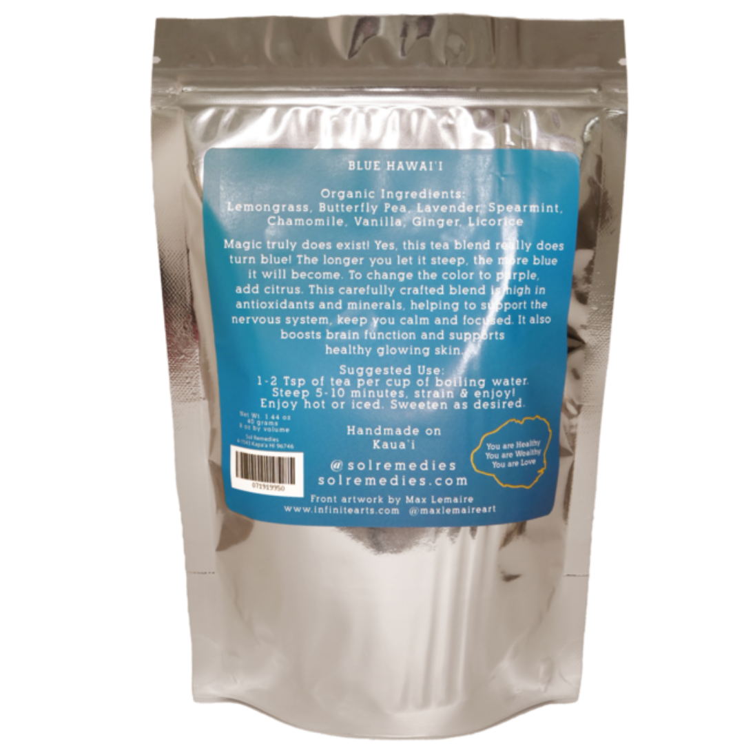 Sol Remedies Blue Hawaii Loose Leaf Tea, image 2 of 3