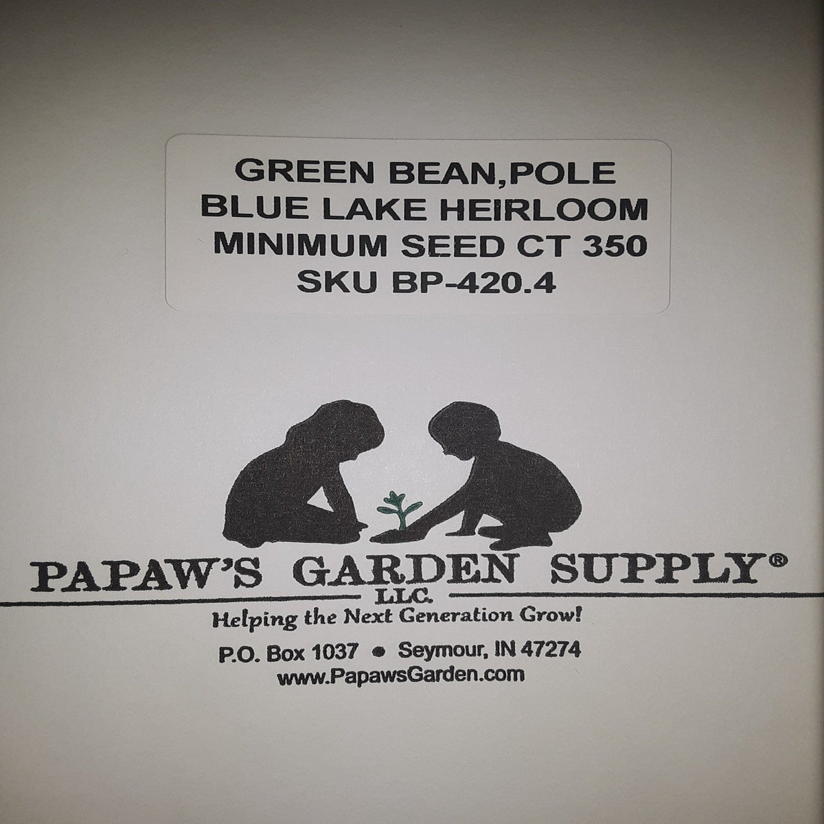 Heirloom Blue Lake Pole Bean Seeds, image 4 of 6