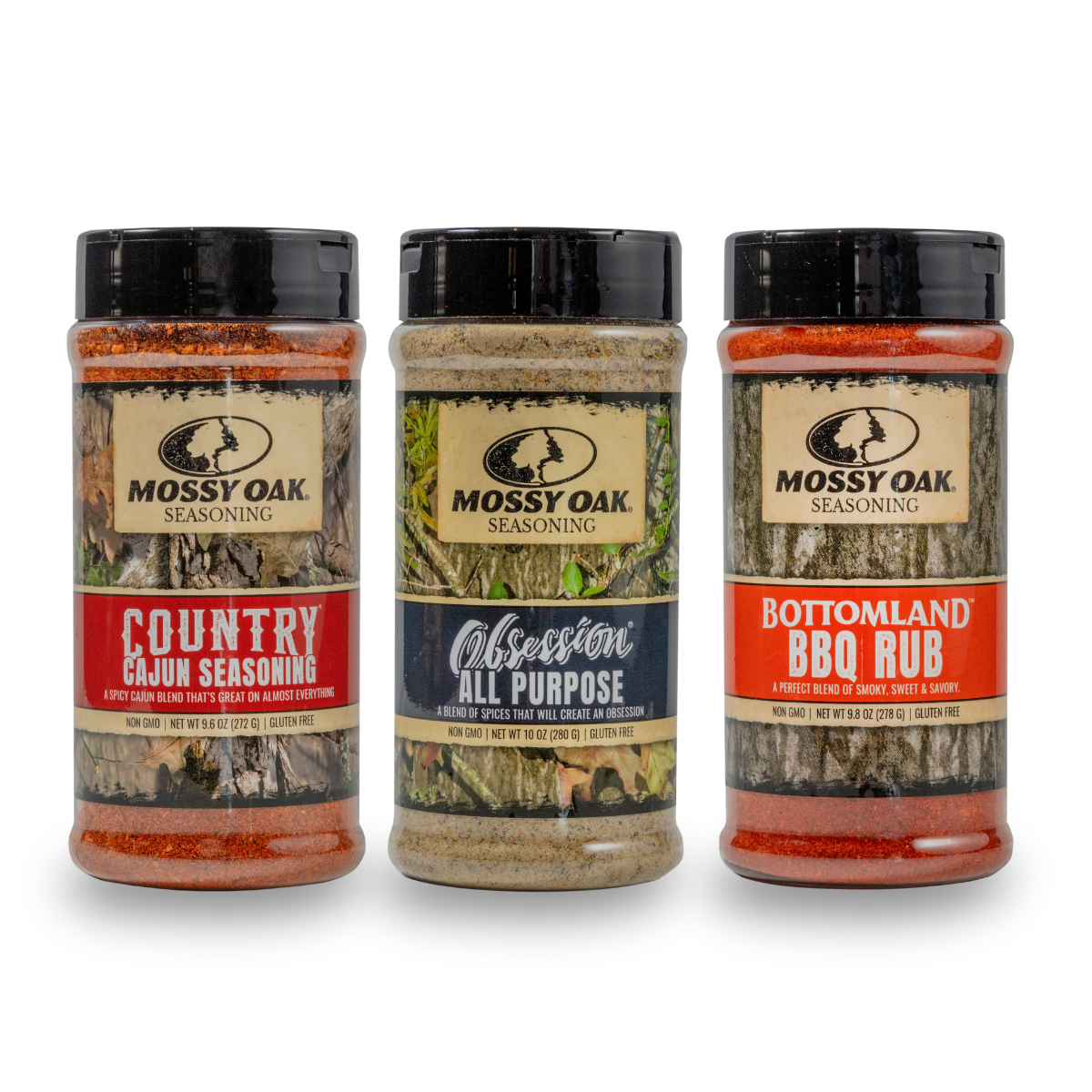 Mossy Oak Seasoning - Bundle Set of Three, Simple from Bourbon Barrel Foods