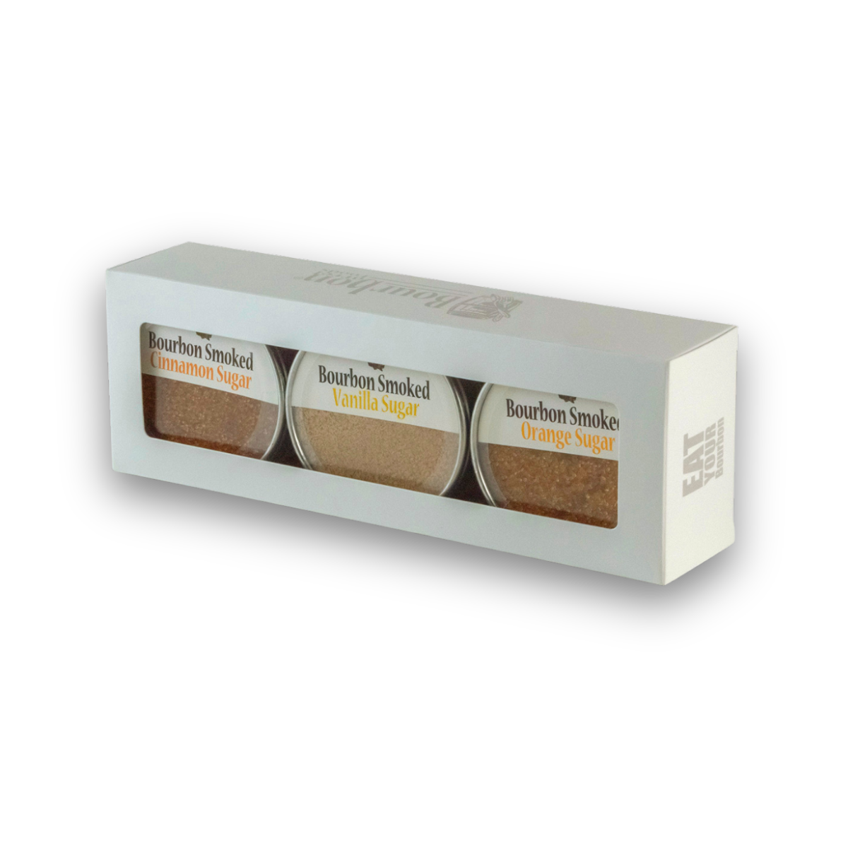 Bourbon Smoked Sugars Trio - Orange, Vanilla, Cinnamon, Simple from Bourbon Barrel Foods