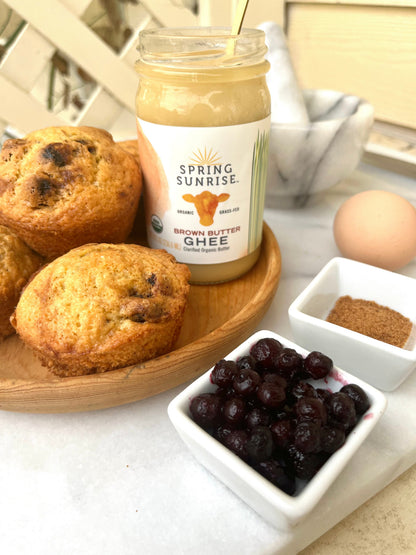 Brown Butter Organic Grass Fed Ghee, Dairy from Spring Sunrise Natural Foods