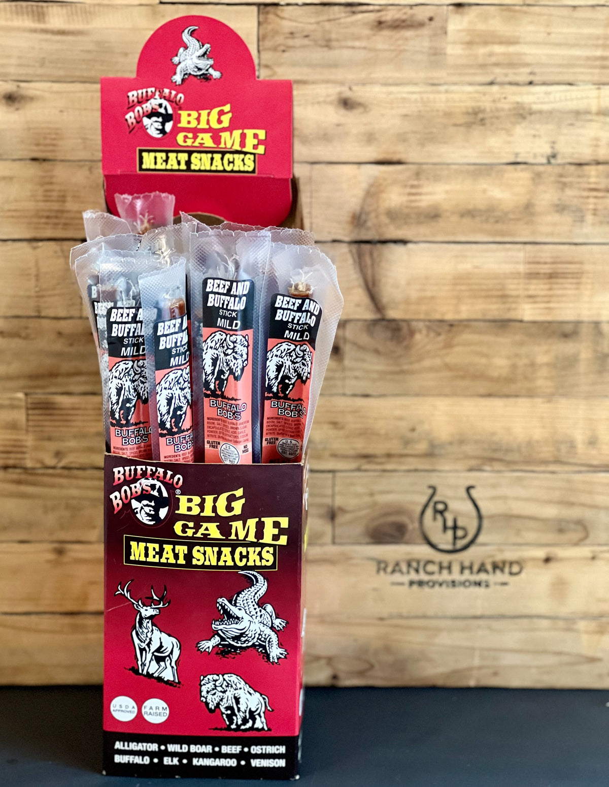 Buffalo and Beef Jerky Stick — Mild, Meat from Ranch Hand Provisions