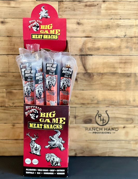 Buffalo and Beef Jerky Stick — Mild, Meat from Ranch Hand Provisions