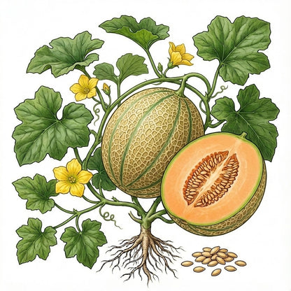 CANTALOUPE Seeds, Hearts of Gold