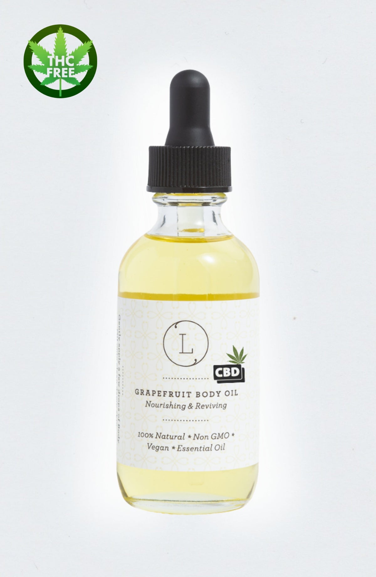 CBD Natural Body Oil with CBD, Grapefruit Moisturizing Body Oil (THC free), Health & Beauty from Lizush