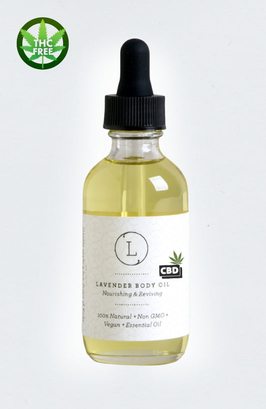 CBD Lavender Body Oil with CBD, Natural Moisturizing Body Oil (THC free), Health & Beauty from Lizush