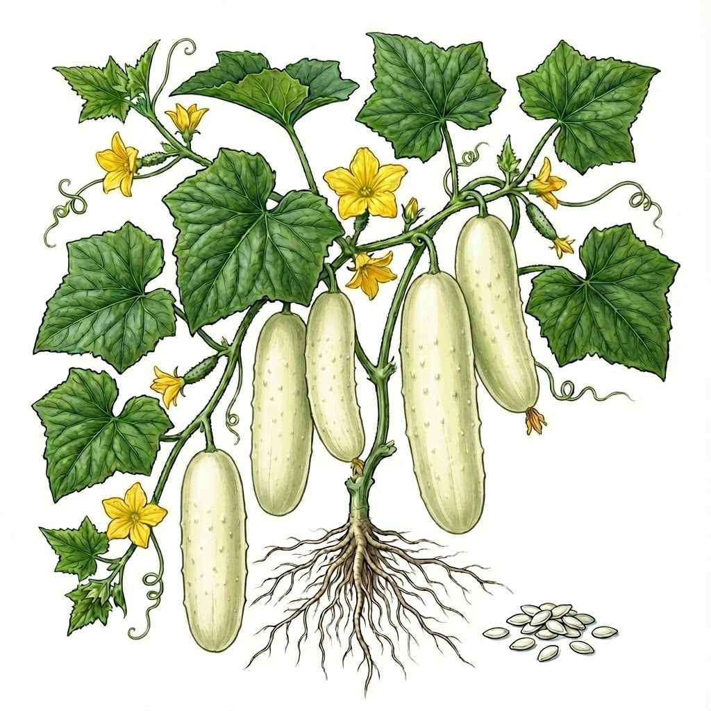 CUCUMBER Seeds, White Wonder