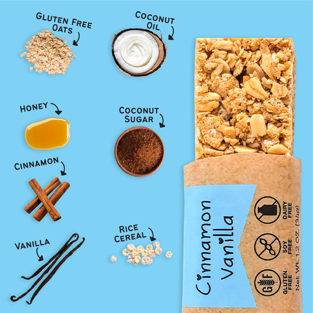 Cinnamon Vanilla Granola Bars, image 2 of 8