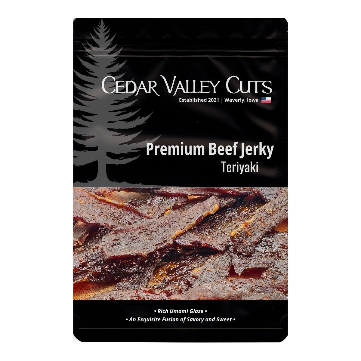 Teriyaki Premium Beef Jerky, Beef Jerky from Cedar Valley Cuts