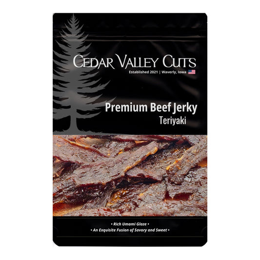 Teriyaki Premium Beef Jerky, Beef Jerky from Cedar Valley Cuts