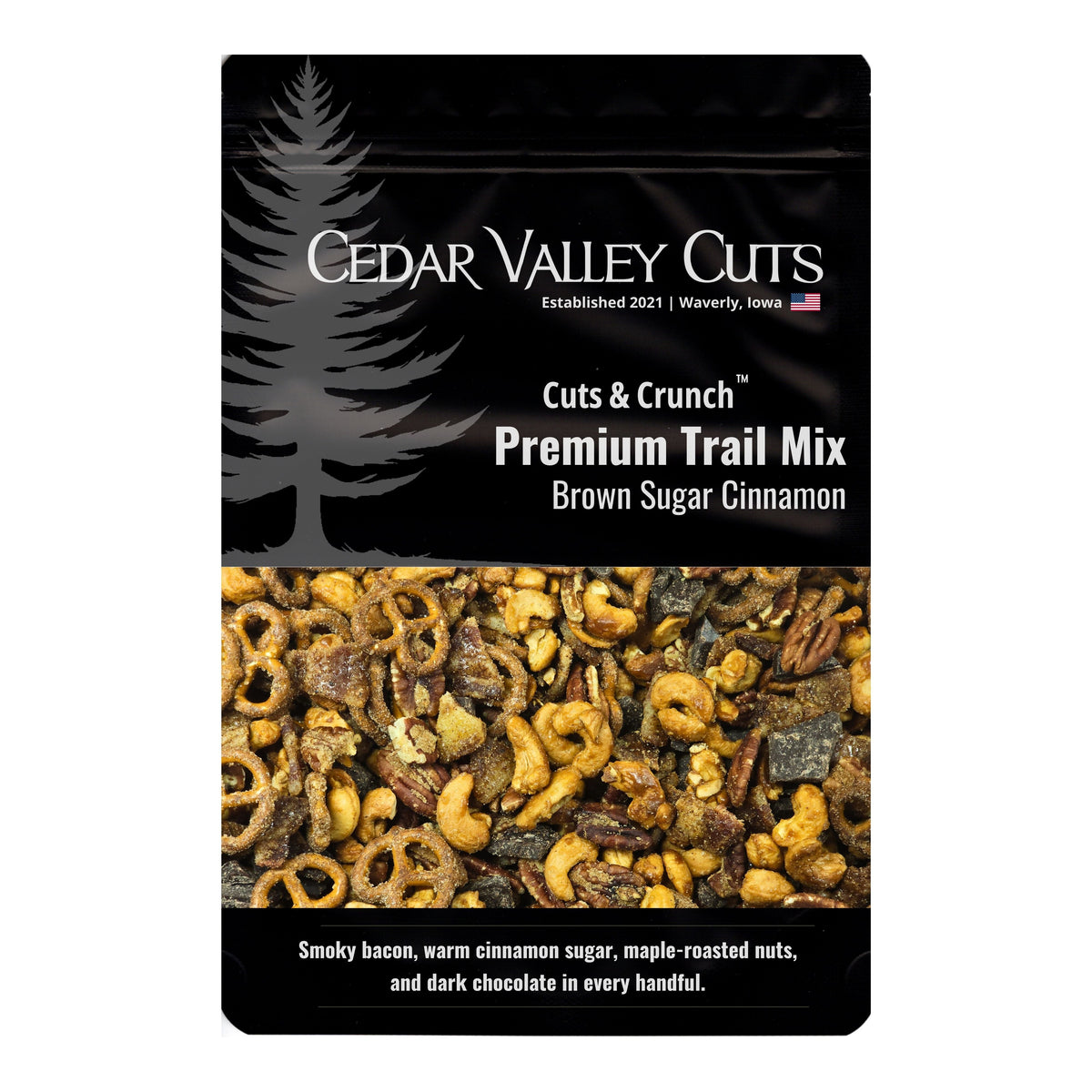 Cuts & Crunch™: Brown Sugar Cinnamon Premium Trail Mix, Snacks from Cedar Valley Cuts