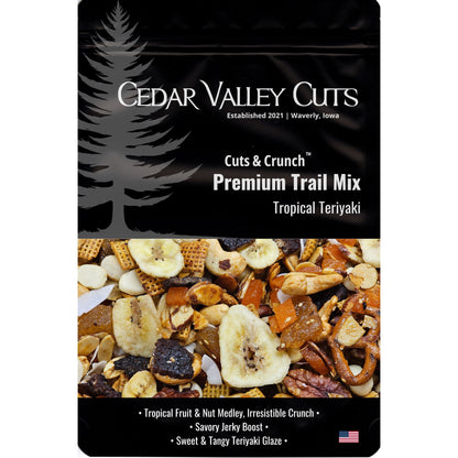 Cuts & Crunch™: Tropical Teriyaki Premium Trail Mix, Snacks from Cedar Valley Cuts