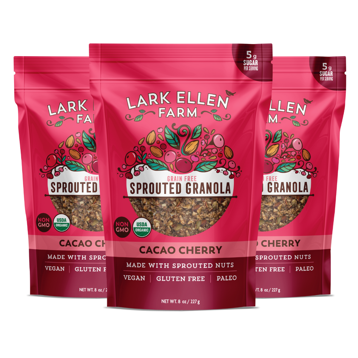Cacao Cherry Sprouted Granola, image 4 of 5