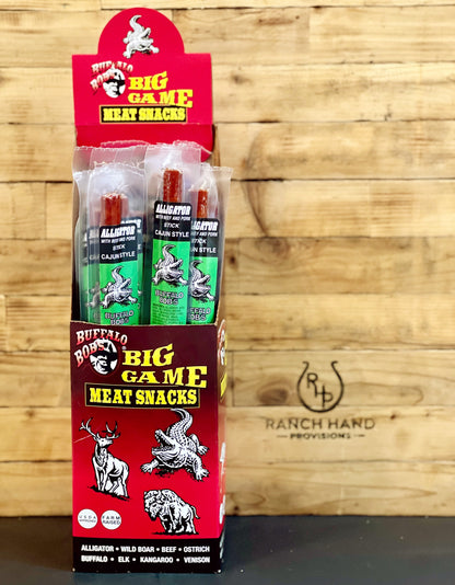 Alligator Beef Jerky Stick — Cajun Style, Meat from Ranch Hand Provisions