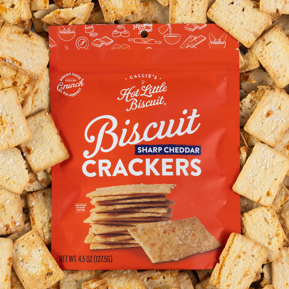 Sharp Cheddar Biscuit Crackers (2 Bags), Cracker from Callie's Hot Little Biscuit
