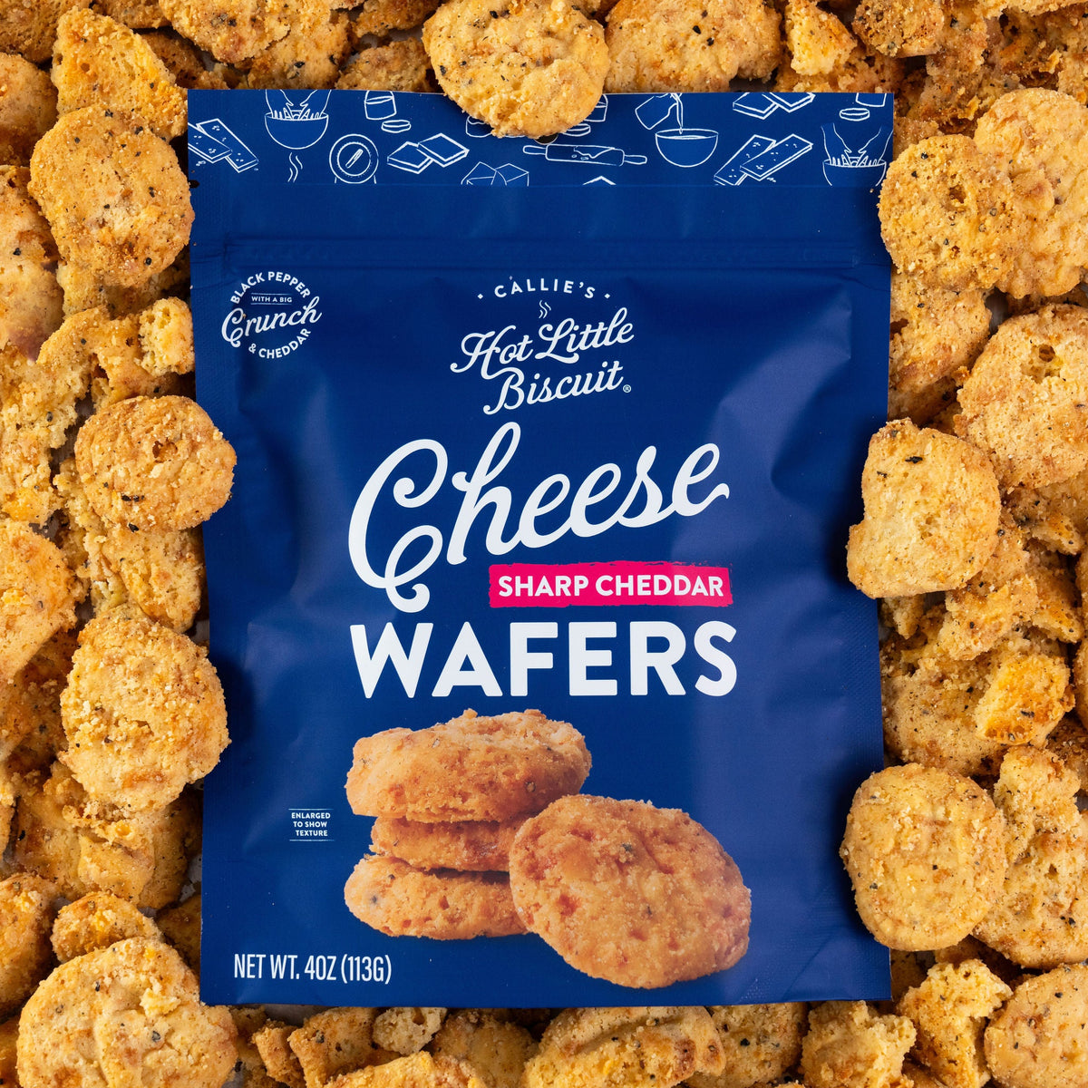 Cheese Wafers (2 Bags), Pantry from Callie's Hot Little Biscuit