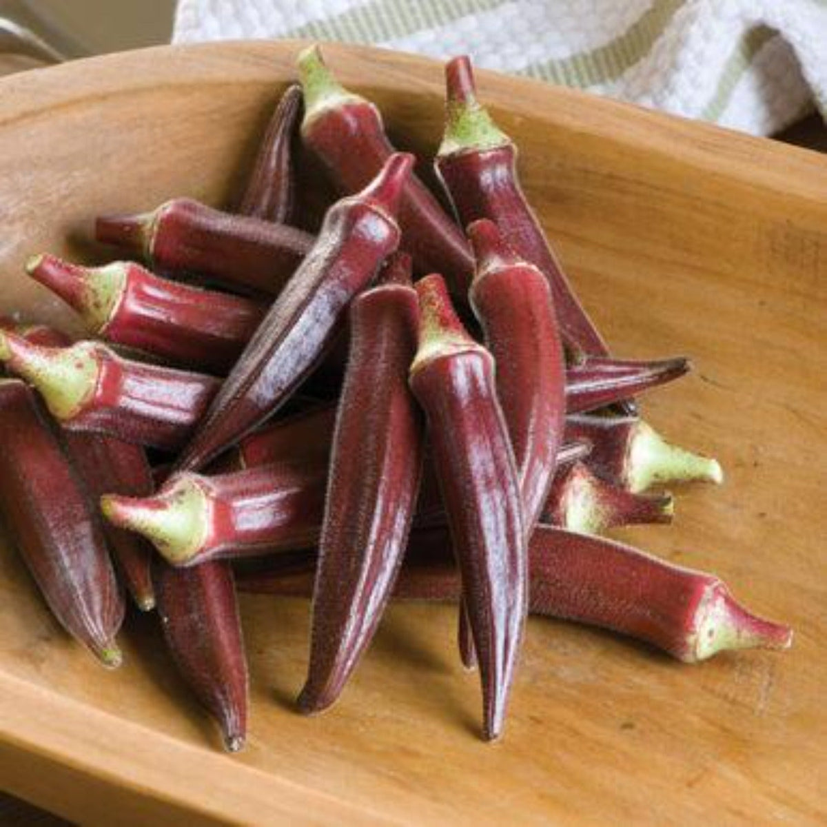 Okra, Carmine Splendor F1 Seeds by Papaws Garden Supply