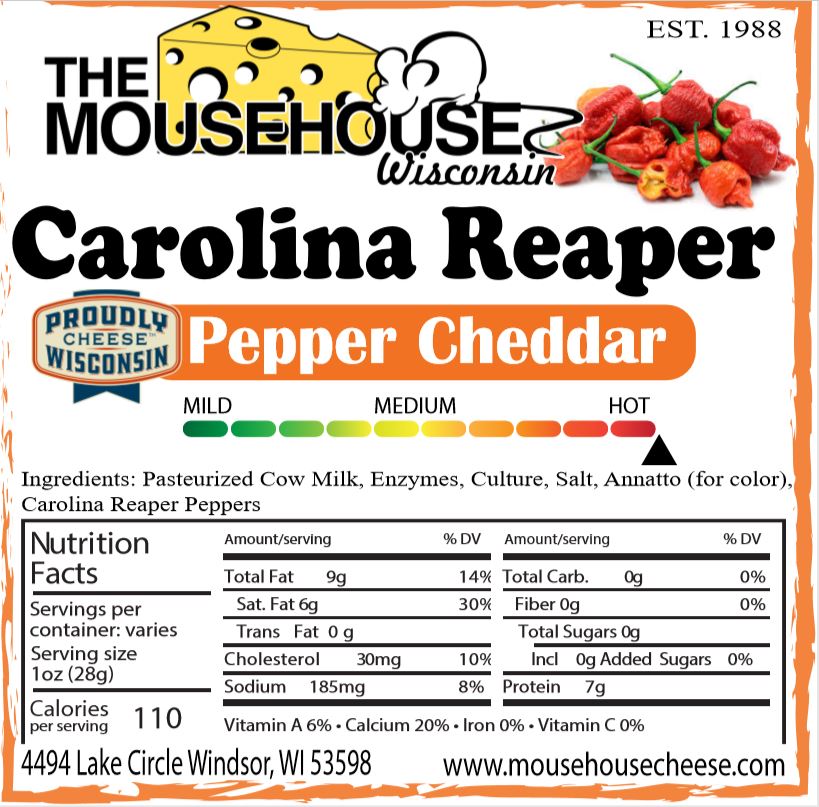 Carolina Reaper Pepper Cheddar, image 2 of 2