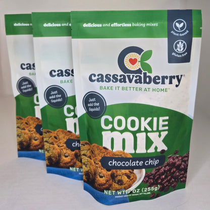 Gluten-Free Chocolate Chip Cookie Mix | Plant-Based, Pantry from Cassavaberry®