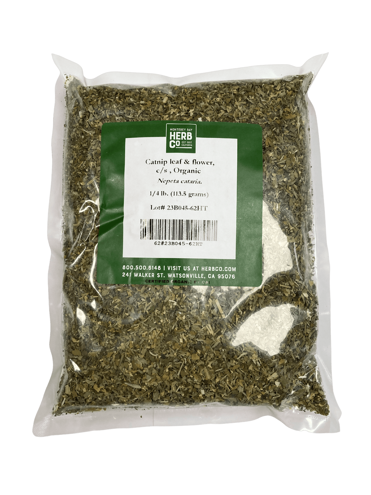 Catnip Leaf and Flower, Organic, Cut, Sifted, Herbs & Spices from Country Life Natural Foods