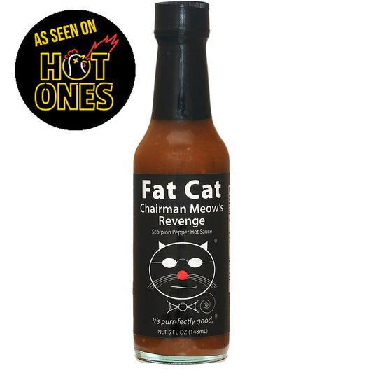 Chairman Meow's Revenge Scorpion Pepper Sauce, Hot Sauce from Fat Cat Gourmet Hot Sauces & Specialty Condiments
