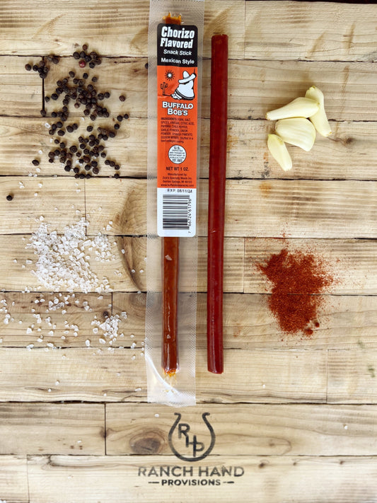 Chorizo Jerky Stick, Meat from Ranch Hand Provisions
