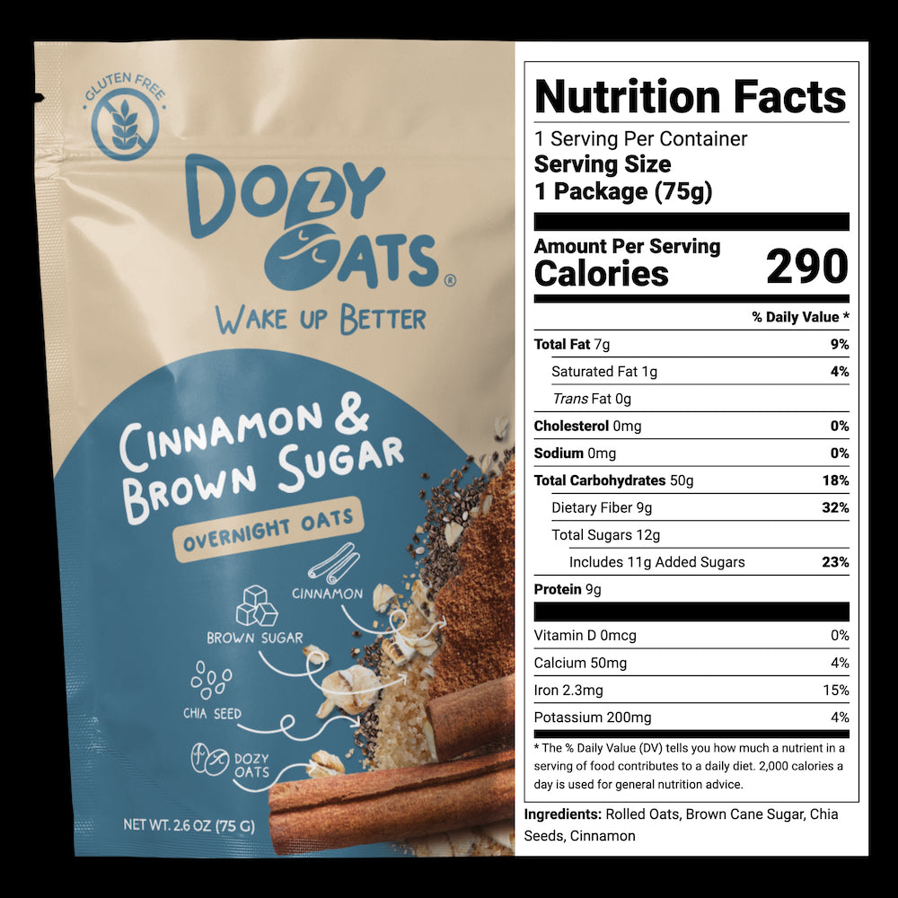 10-Pack Sampler Box with jar, Box from Dozy Oats