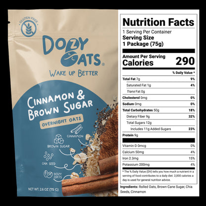 10-Pack Sampler Box with jar, Box from Dozy Oats