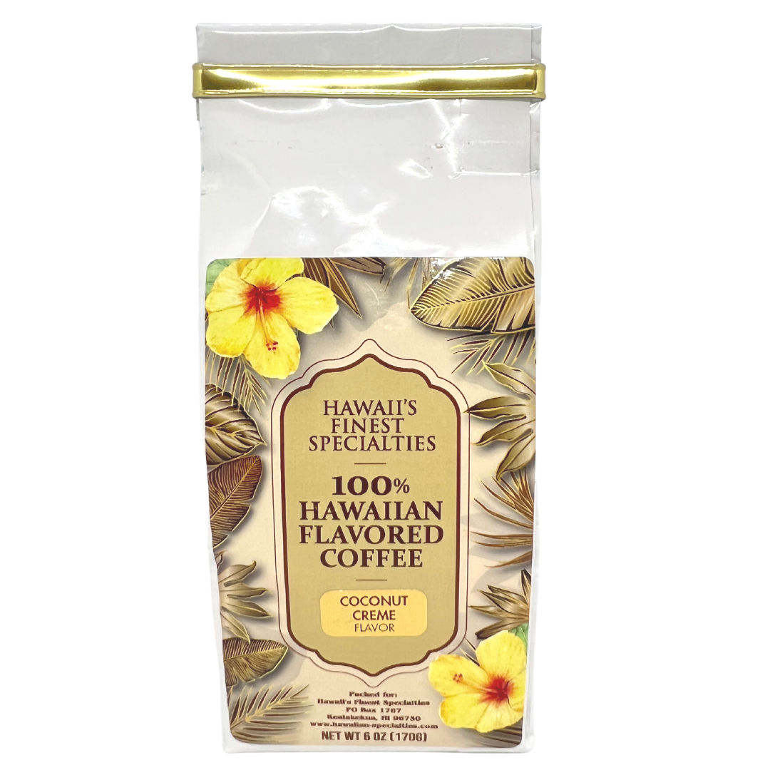 Hawaii's Finest Specialties - 100% Hawaiian Coconut Creme Coffee by Tastes of Aloha