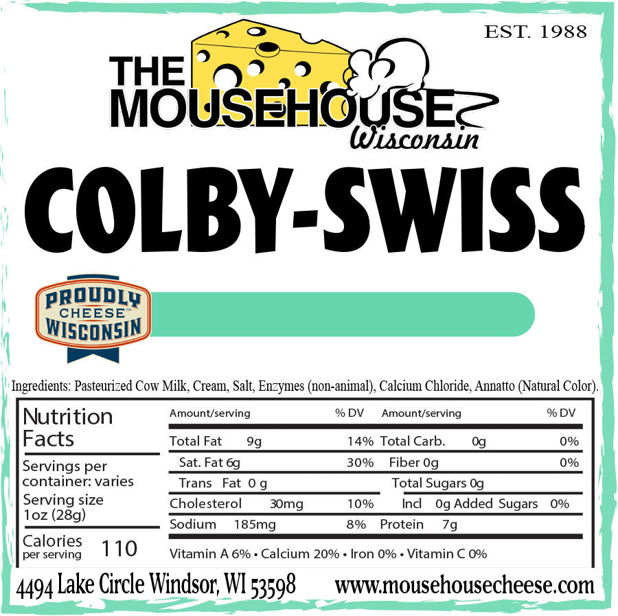 Colby Swiss, Approx wt. 12oz