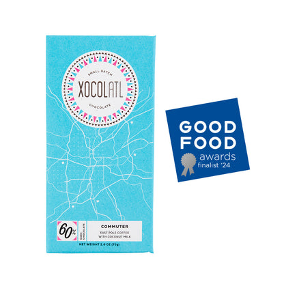 Commuter Coffee Dark Chocolate Bar, Confection from Xocolatl Small Batch Chocolate