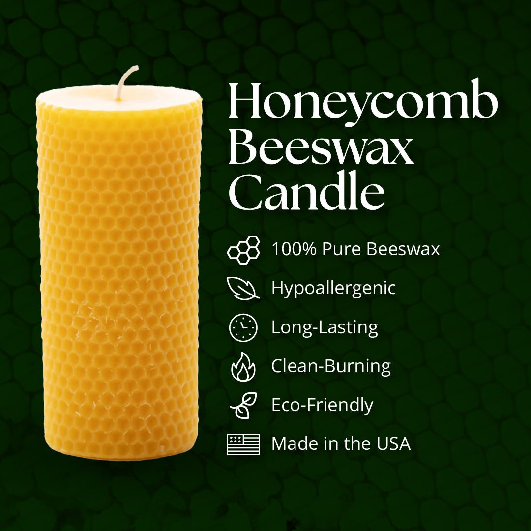 Beeswax Honeycomb Candle, image 2 of 2