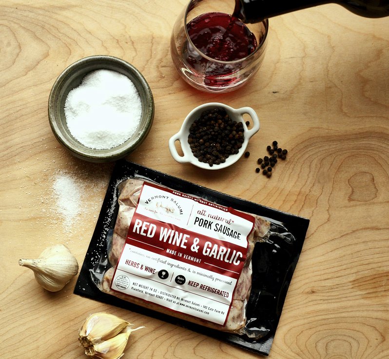 Red Wine & Garlic Sausage (8 Pack)
