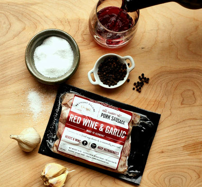 Red Wine & Garlic Sausage (8 Pack)