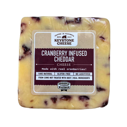 Cranberry Infused Cheddar, Cheese from Keystone Cheese