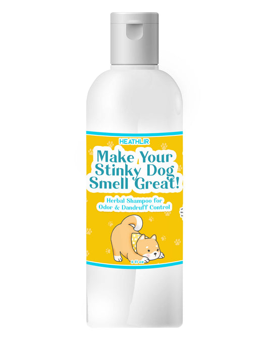 Make Your Stinky Dog Smell Great! Herbal Shampoo For Dogs (8 ounces) from Dahlia Pets