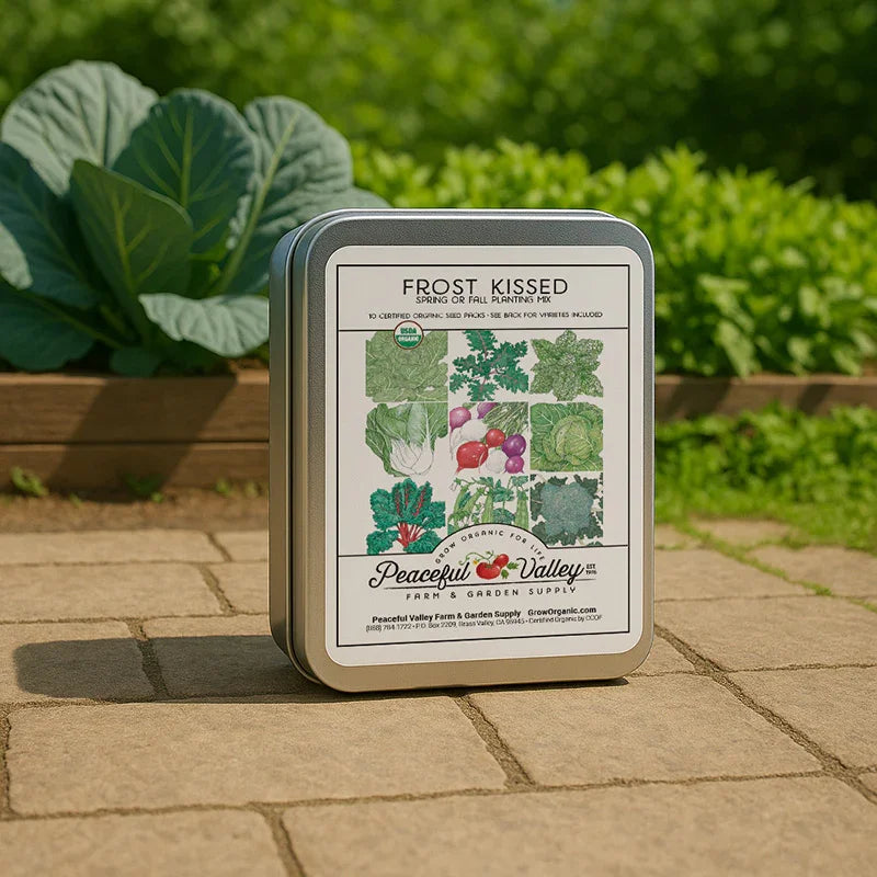 Gift Seed Tin - Frost Kissed Collection, Garden from Grow Organic