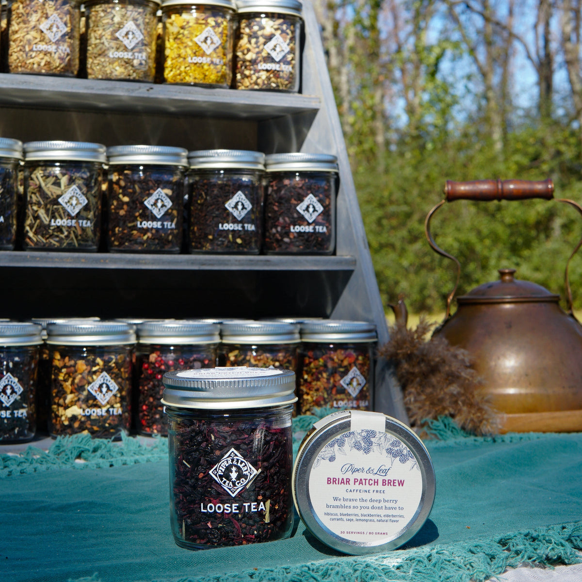 Briar Patch Brew Glass Jar of Loose Leaf Tea - 30 Servings