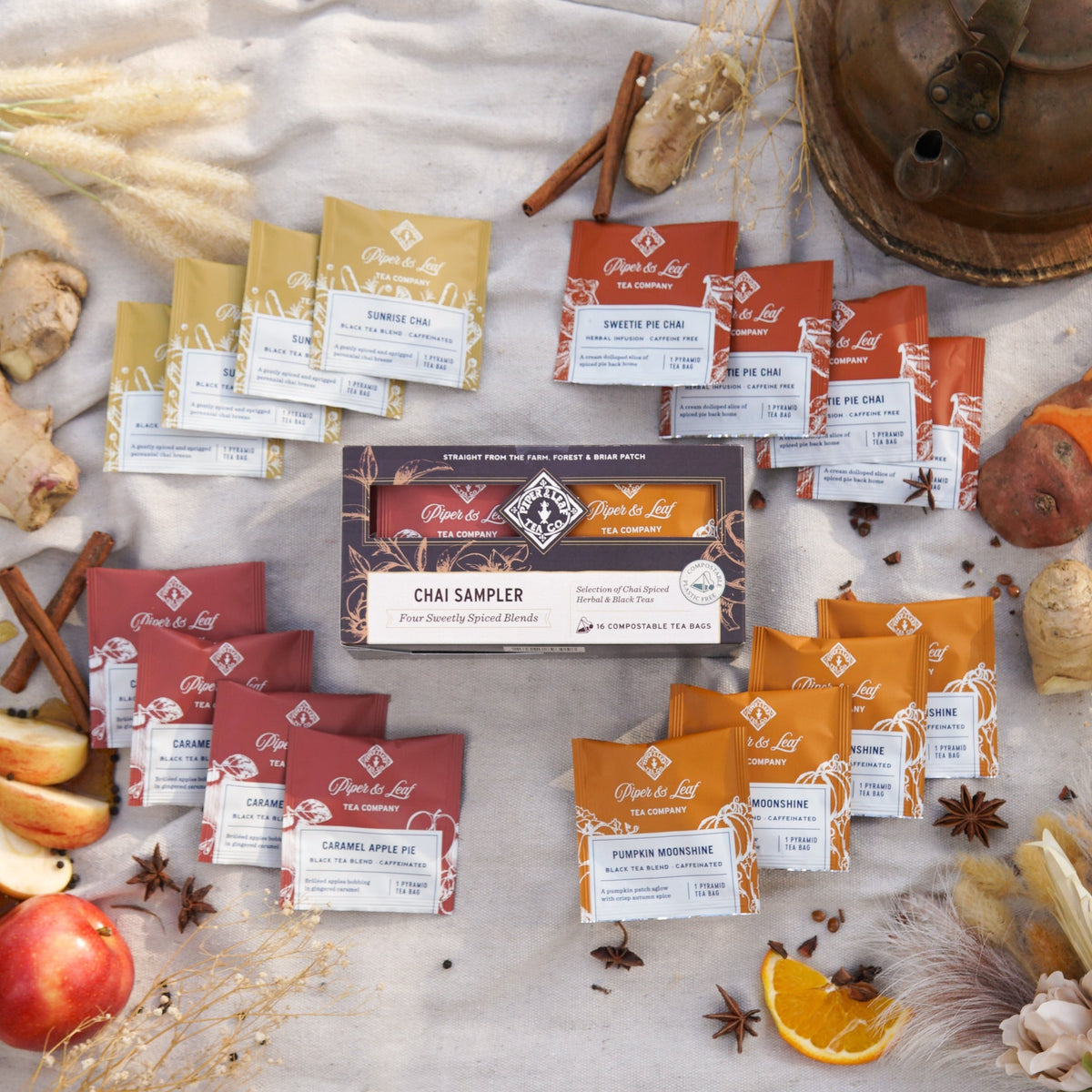 Chai Sampler- Box of 16 Tea Bags