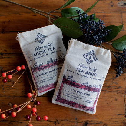 Elderberry Elixir 9ct Tea Bags in Muslin