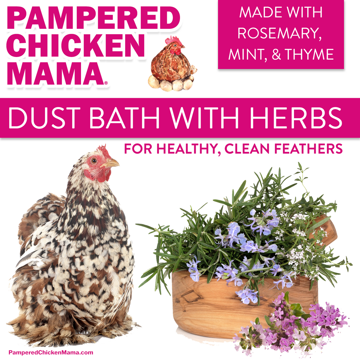 Bathing Dust With Herbs To Prevent & Repel Mites from Dahlia Pets