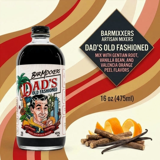 BarMixxers Premium Aromatic Bitters Reserve | Zero-Proof Dark Botanical & Raw Sugar Beverage Base | 16oz