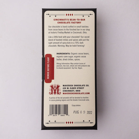 Fahrenheit 513 Dark Chocolate, Confection from MaverickChocolate