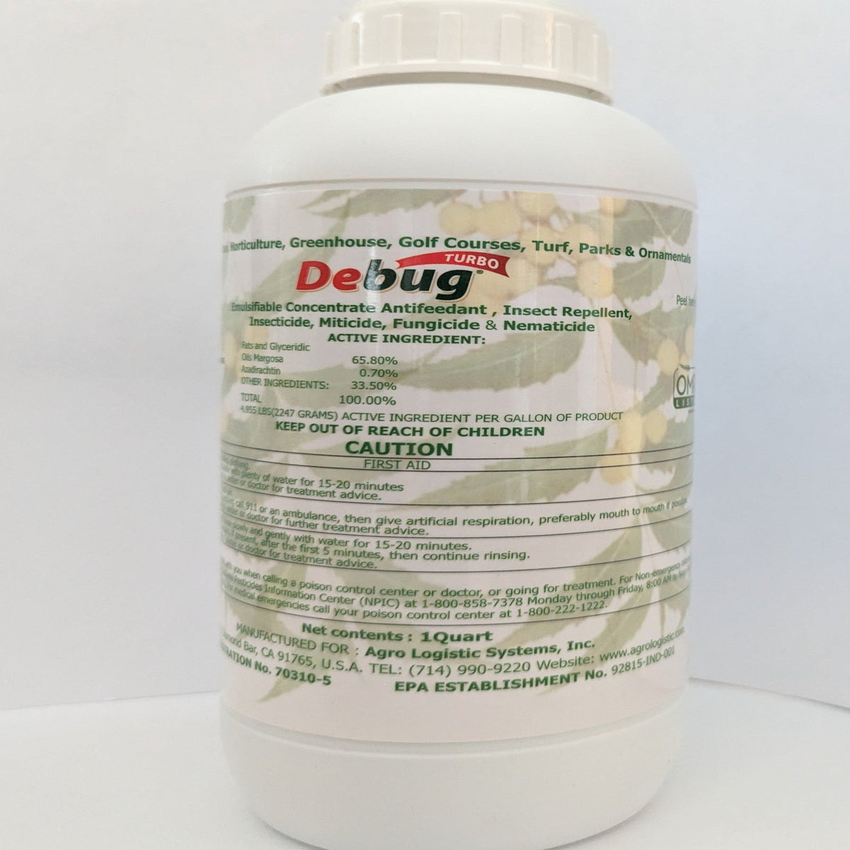 Debug Turbo 1QT Bottle Organic Use Pesticide by Papaws Garden Supply