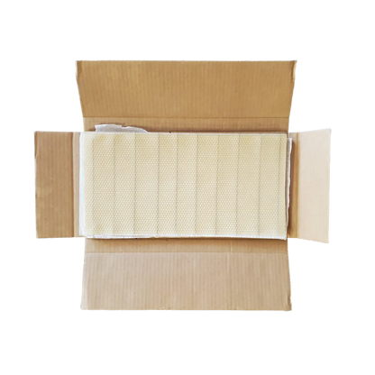 Deep Beeswax Foundation - Wired With Hooks - 8 3/8-inch