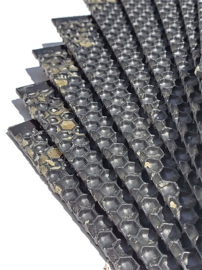 Deep, Black Plastic Foundation with Double Beeswax