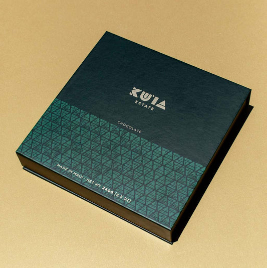 Dark Milk Chocolate OMG Experience Deluxe Gift Box, Gift Box from Maui Kuʻia Estate Chocolate