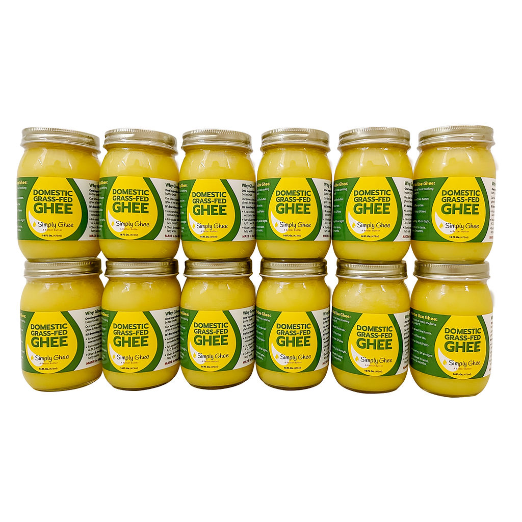 Domestic Grassfed Ghee 16oz - Case of 12, Dairy from Shop Simply Ghee