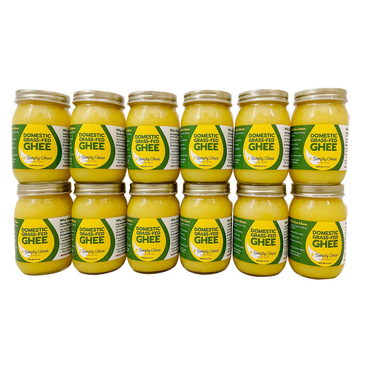 Domestic Grassfed Ghee 16oz - Case of 12, Dairy from Shop Simply Ghee